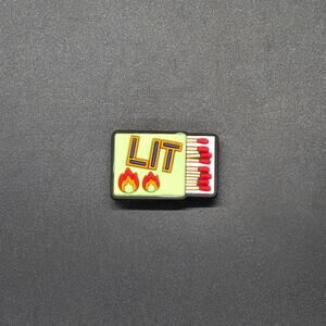 (5/$15) Lit Matches Croc Charm